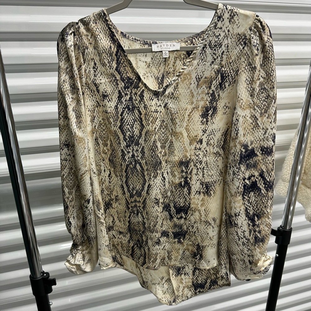 Snake print blouse